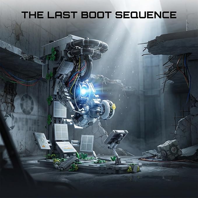 Portol 2 Games GLa Building Set for Adults Ideas Mechanical Robot Engine Model Building Kit with Light &amp Motor Cool Collectible Games Fans Gift (1976 Pcs)