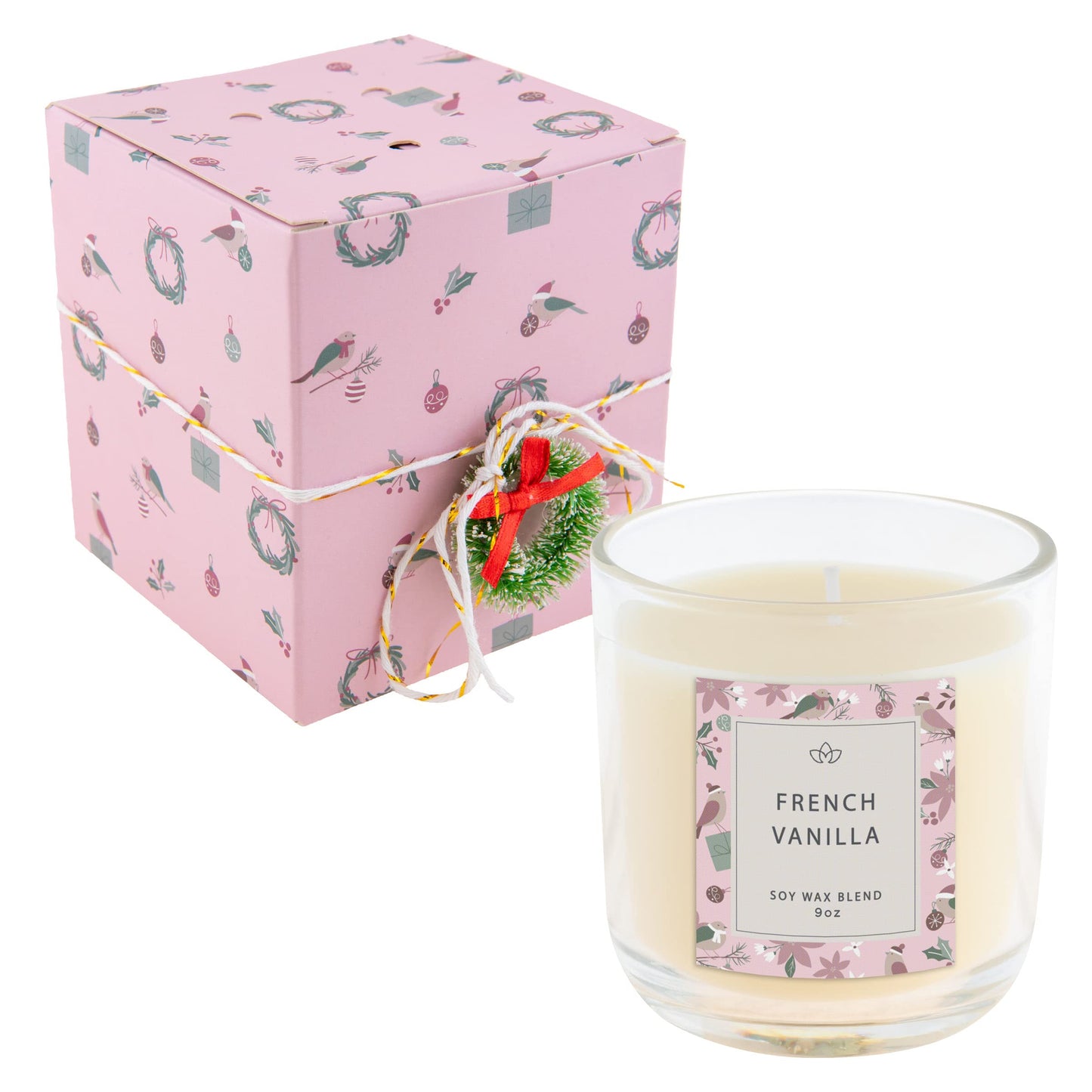 Karma, Giftable Holiday Boxed Soy Wax Candle Bird/French Vanilla