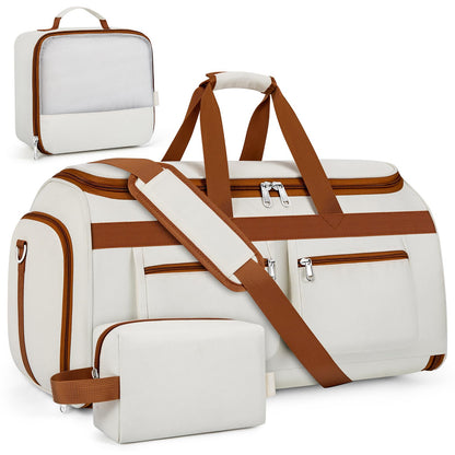 Convertible Garment Duffel Bags for Travel - Carry on Garment Duffle with Toiletry Bag Storage Bag Large Travel Duffel Bag 2 in 1 Hanging Suit Bag Weekender Bag for Men Women 3pcs Set