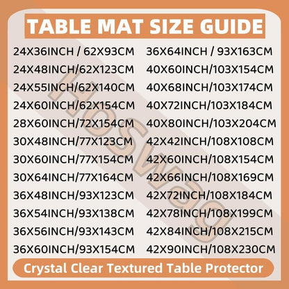 HoSwag 28"X60"Crystal PVC Table Cover Protector, Waterproof PVC Tablecloth, 2MM Thickened Protector for Table, Desk, Coffee Table, Workbench,Dresser, TV Stand, Counter