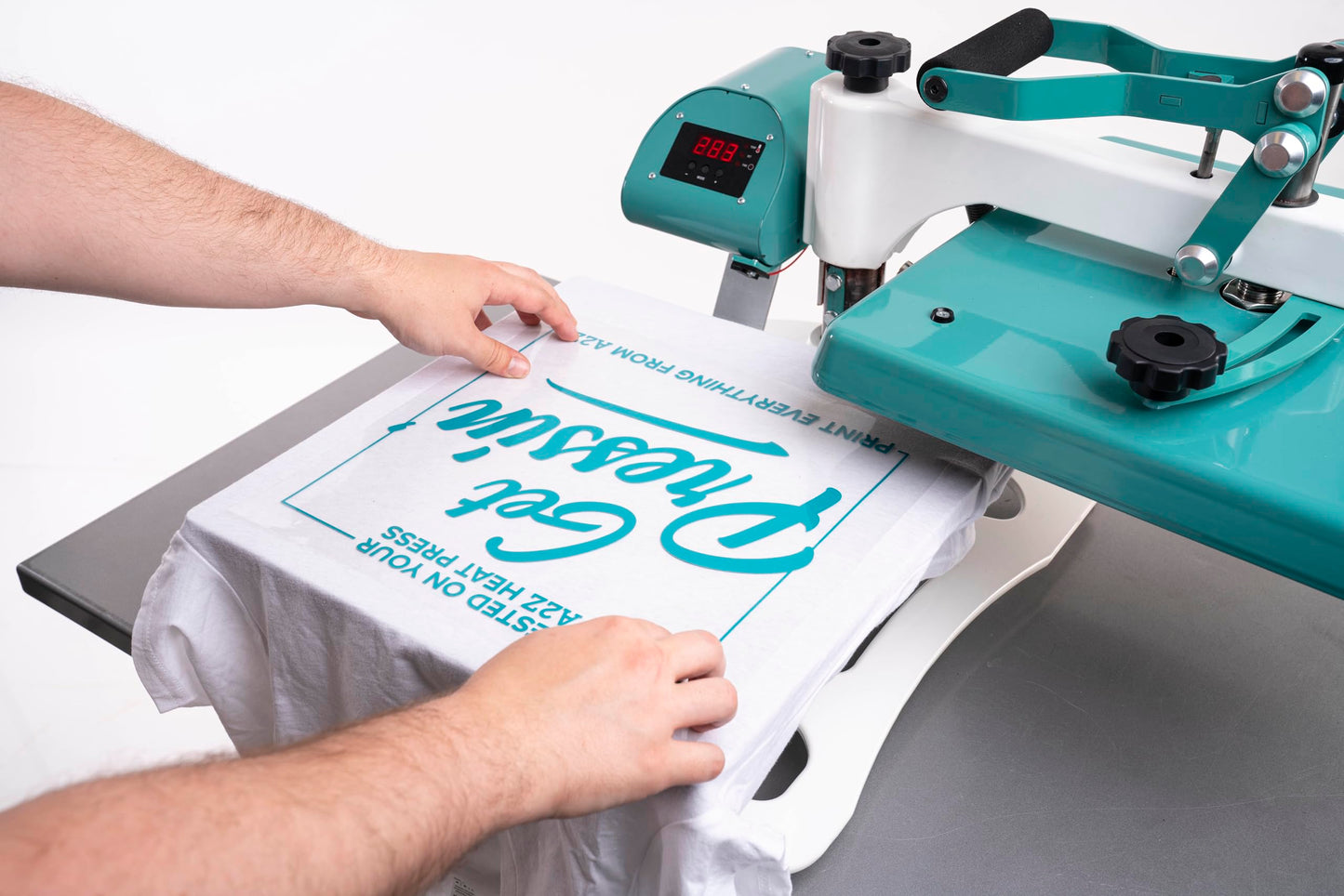 Stahls' A2Z Swing Away Heat Press 15"x15": Versatile Precision for Your Crafting Needs. Effortlessly Achieve Professional Transfers on a Wide Range of Materials!