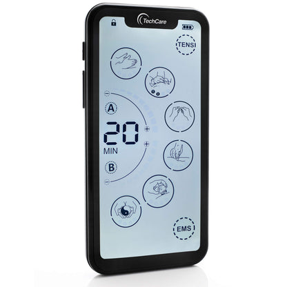 Tens Unit Muscle Stimulator 24 Massage Mode Tens EMS Machine Device Touchscreen Massager Intensity Deep Tissue Shoulder Pain Relief Sciatica Tendonitis Plantar Fasciitis