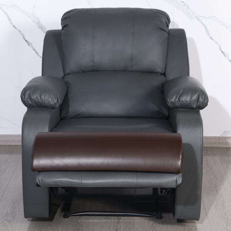 HOMBYS PU Leather Recliner Leg Rest Cushion, Bolster Foot Pillow for Legs, Recliner Foot Pillow, Multipurpose Half Moon Leg Pillow & Back Lumbar Support Cushion for Bed, Chair, Sofa-23"x10"x4"