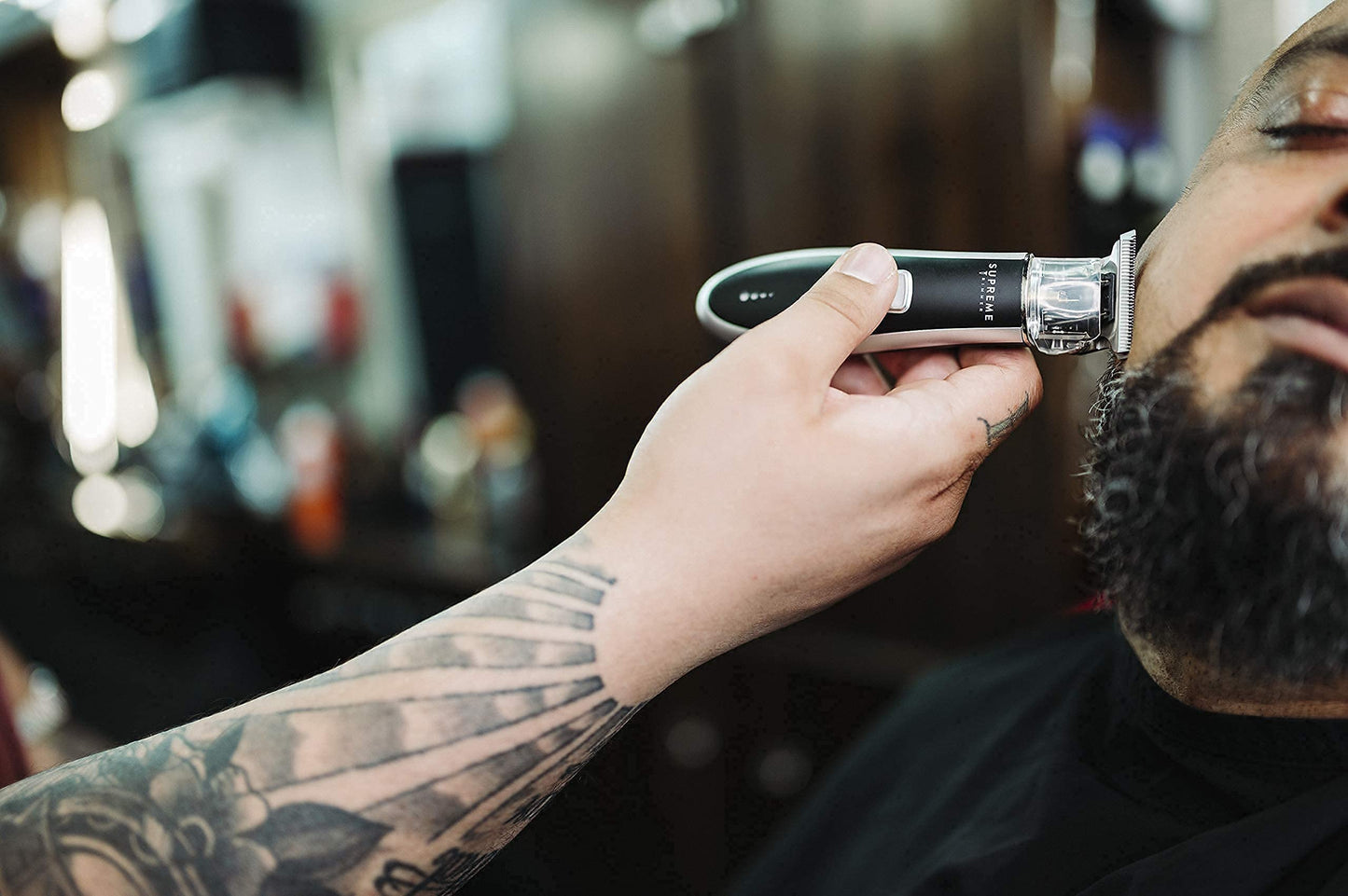 Supreme Trimmer T Shaper - Quiet Cordless Beard & Hair Trimmer for Men | 120 Min Runtime, Low Noise, Zero-Gap DLC Blade | Ideal for Sensitive Skin, Kids & Elderly | ST5206