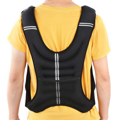 Naroote Exercise Weighted Vest Strength Training Jacket with Adjustable Buckle for Workout Fitness Strength Training Running Muscle Building Weight Loss