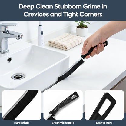 TOOUT Dryer Vent Cleaner Kit 5 Pcs, Refrigerator Coil Cleaning Brush, Sewer Set Brush, Dryer Lint Cleaner Brush for Flexible Lint Remover, Kitchen Sink, Bathroom Clog, Toilet, Vent Scrubber