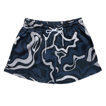 DIOTSR Mens Art Graphic Basketball Shorts Casual Athletic Running Shorts Cool Streetwear Designer Shorts Drawstring (01 Art Black&Grey,Medium)