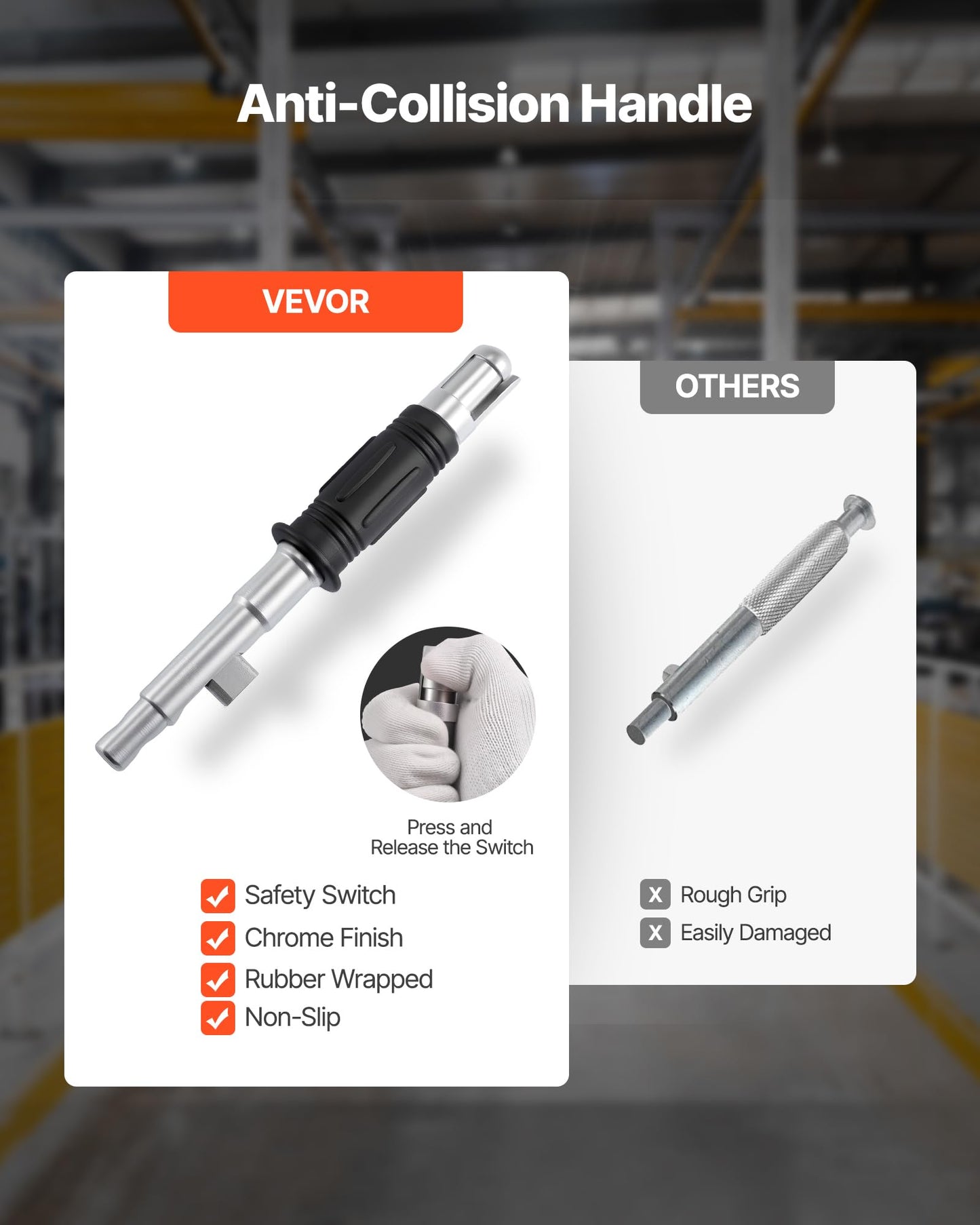 VEVOR Permanent Magnetic Lifter, 1320 lbs Pulling Capacity, Heavy Duty N42 Neodymium Lifting Magnet with Release Handle and Steel Hook, Used in Shop Crane and Hoist, for Lifting Plate Steel, Board