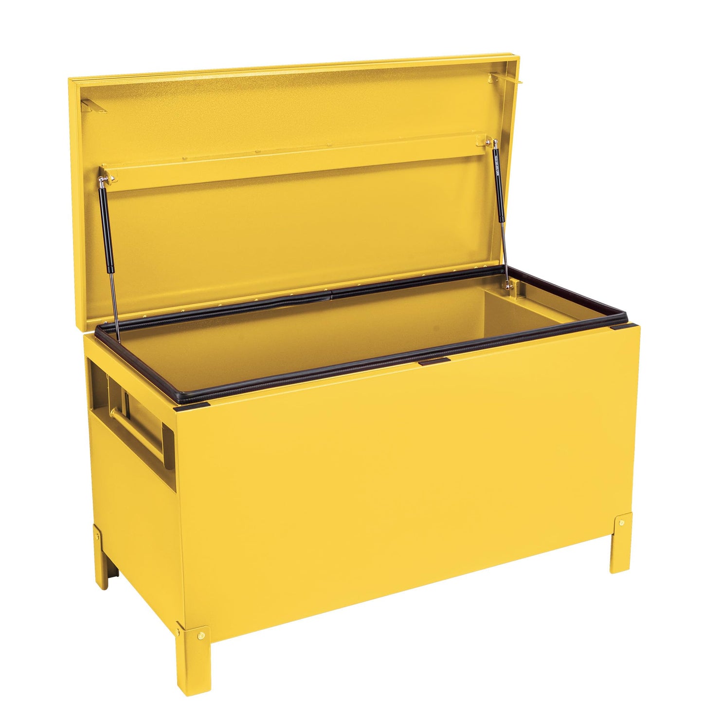 Garvee Steel Truck Bed Toolboxes 48'' Jobsite Storge Box Heavy Duty Steel Jobsite Tool Chest XXL Large Deck Truck Bed Box (48 Inch/Yellow)