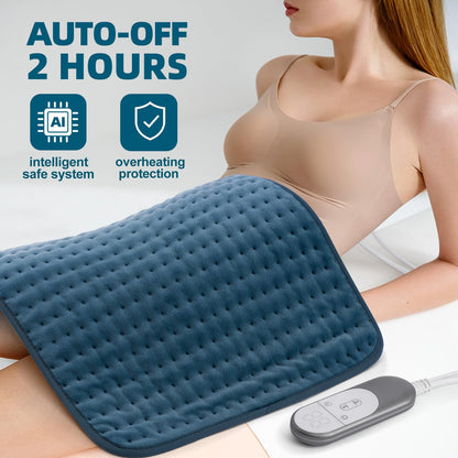 Heating pad for Back, Neck, Shoulder, Cramps and Leg Pain Relief, Heat Pads Christmas Gifts for Women, Men, Mom, Dad, Auto-Off,Machine Washable,Moist Dry Heat Options,Extra Large 12"x24"