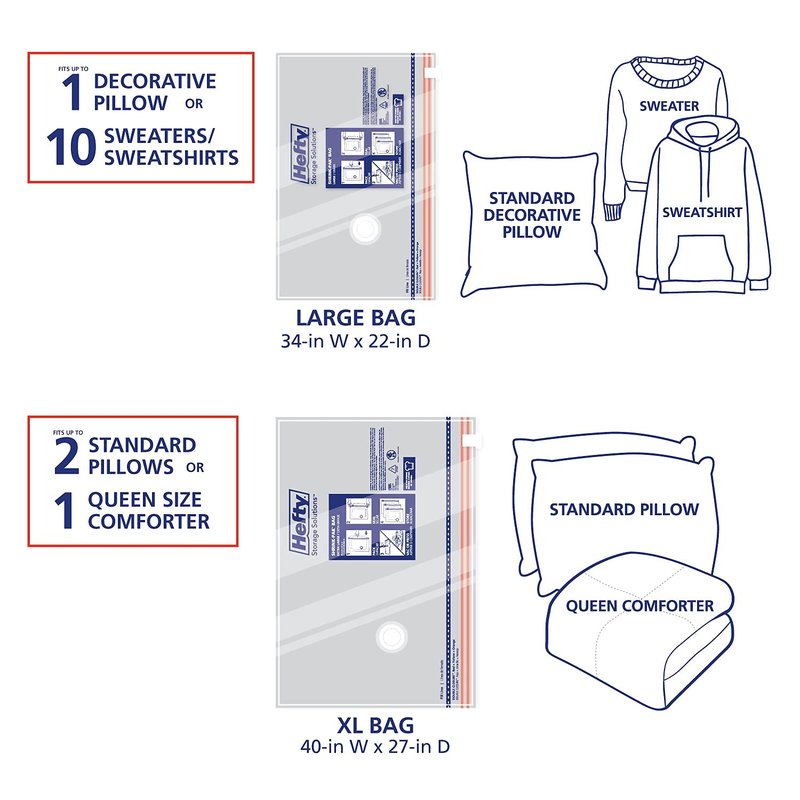 Shrink-Pak Space Bags Vacuum Storage Bags for Bedding Jumbo Compression 3 Pack Clear for Comforters Blankets (3 Jumbo/Bedding Solo)