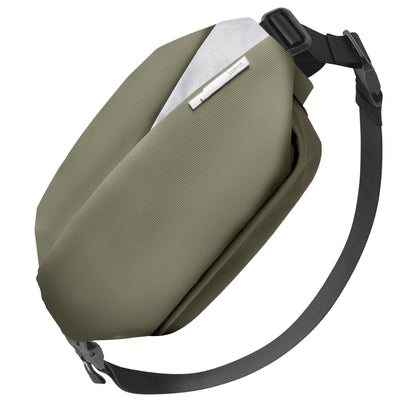 Inateck Sling Bag X, Multi-pocket Crossbody Shoulder Chest Bag with Adjustable Shoulder Strap, Water-resistant Waist Fanny Pack for Men, Women, Travel, Daily Use, Cycling, Hiking, Black, Large