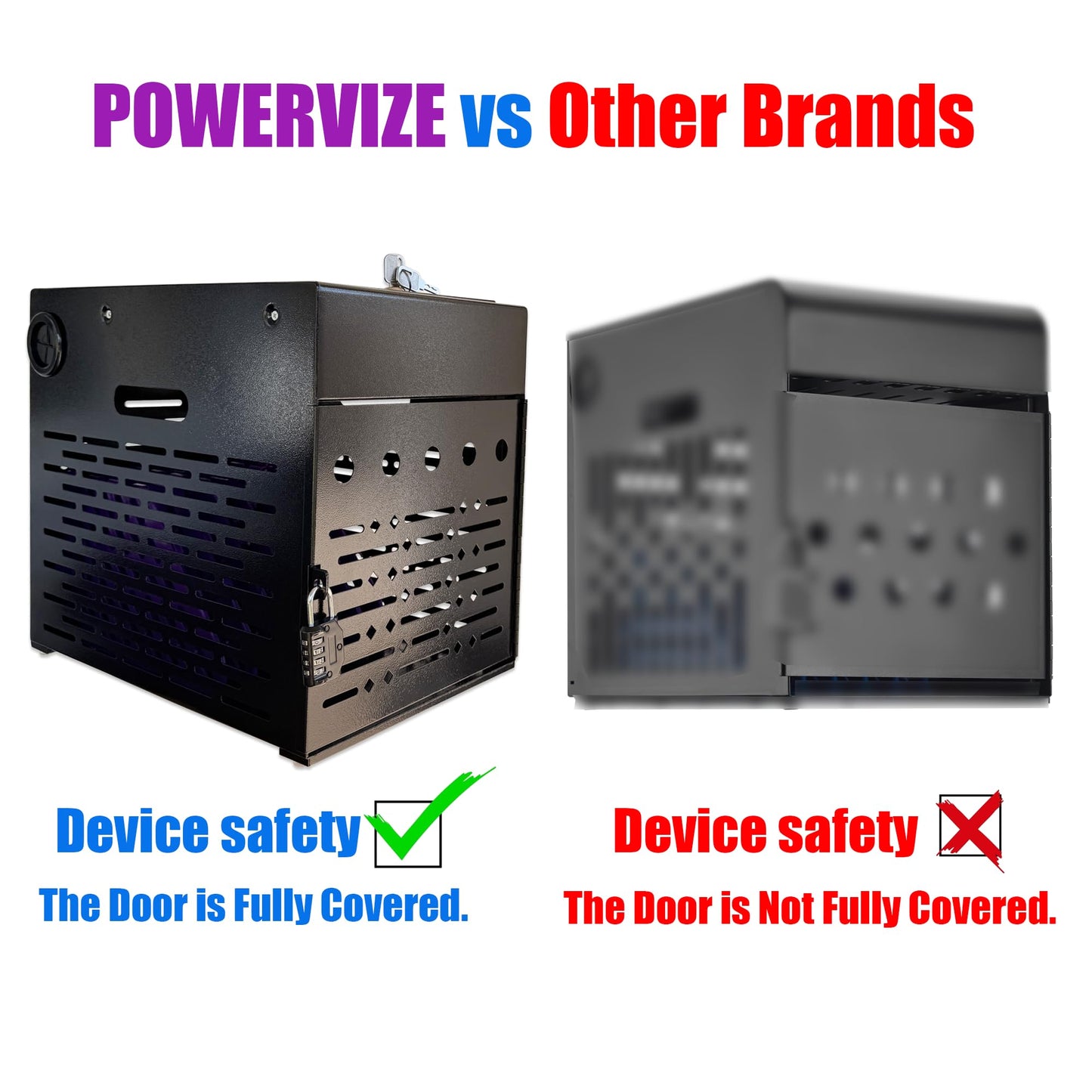 Powervize 8-Device Charging Cabinet for Chromebooks, iPads & Tablets