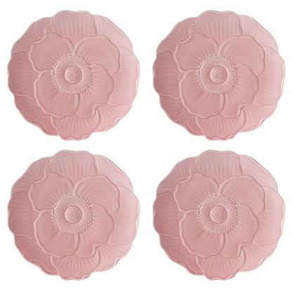 Lenox 897768 Butterfly Meadow Floral Accent Plates, Pink, Set of 4