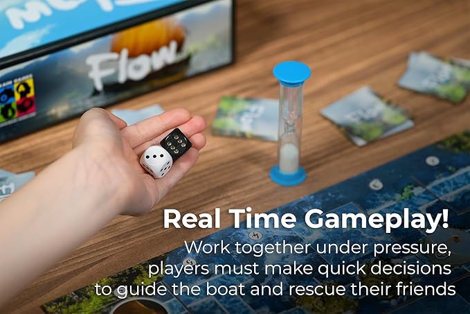 Flow: The Official Cooperative Board Game | Strategy Game for 1–4 Players Ages 8+ | Based on The Award-Winning Animated Film | Family &amp Solo Play | Survive The Flood Rescue Allies
