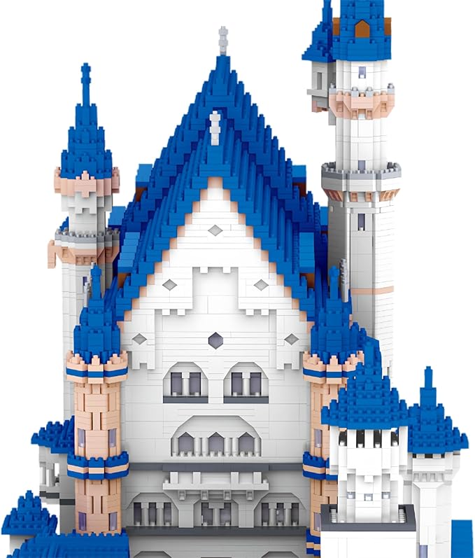 Huge Swan Stone Castle Micro Mini Blocks – 10000pcs Challenging Building Set High-Difficulty 3D Puzzle Ultimate Achievement Cool Decorative Piece Perfect Time-Killer