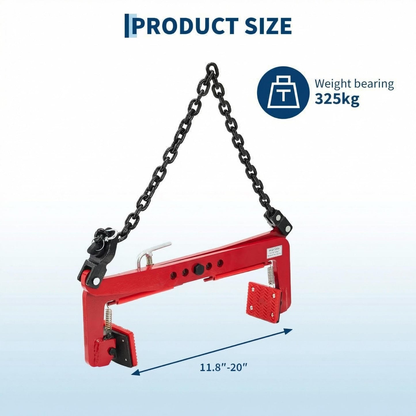 Stone Lifting Clamp 716LBS,Heavy Duty Granite Slab Lifter,30-51cm Adjustable Opening, Non-Slip Vertical Stone Clamp for Concrete Block Marble Slab Lifting Transportin