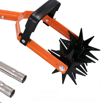 Manual Lawn Cultivator Tool | Garden Hand Tiller & Soil Aerator for Lawn Repair, Soil Loosening, Grass Reseeding & Weed Control