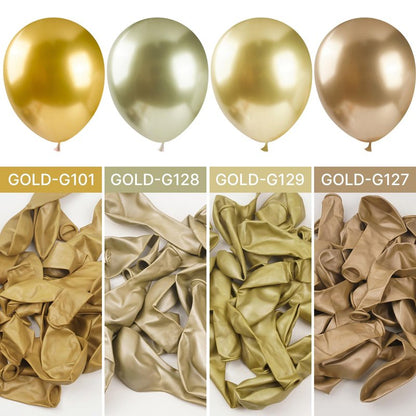 PartyWoo Gold Balloons 50pcs 12 Inch Gold Latex Helium Balloons for Birthday Wedding Anniversary Baby Shower Graduation Bachelorette Retirement Engagement Tea Casino Disco Party Decorations Gold-G101