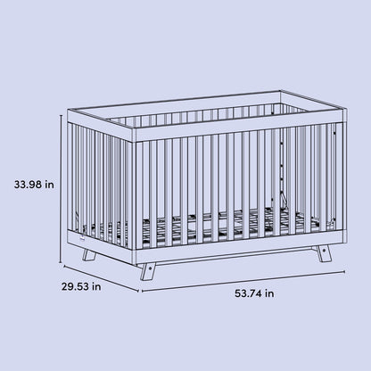 Storkcraft Beckett 3-in-1 Convertible Crib – GREENGUARD Gold Certified, Fits Standard Crib Mattress, Converts to Toddler Bed and Daybed, 4 Mattress Heights, Grow-with-Me Design (Natural and White)