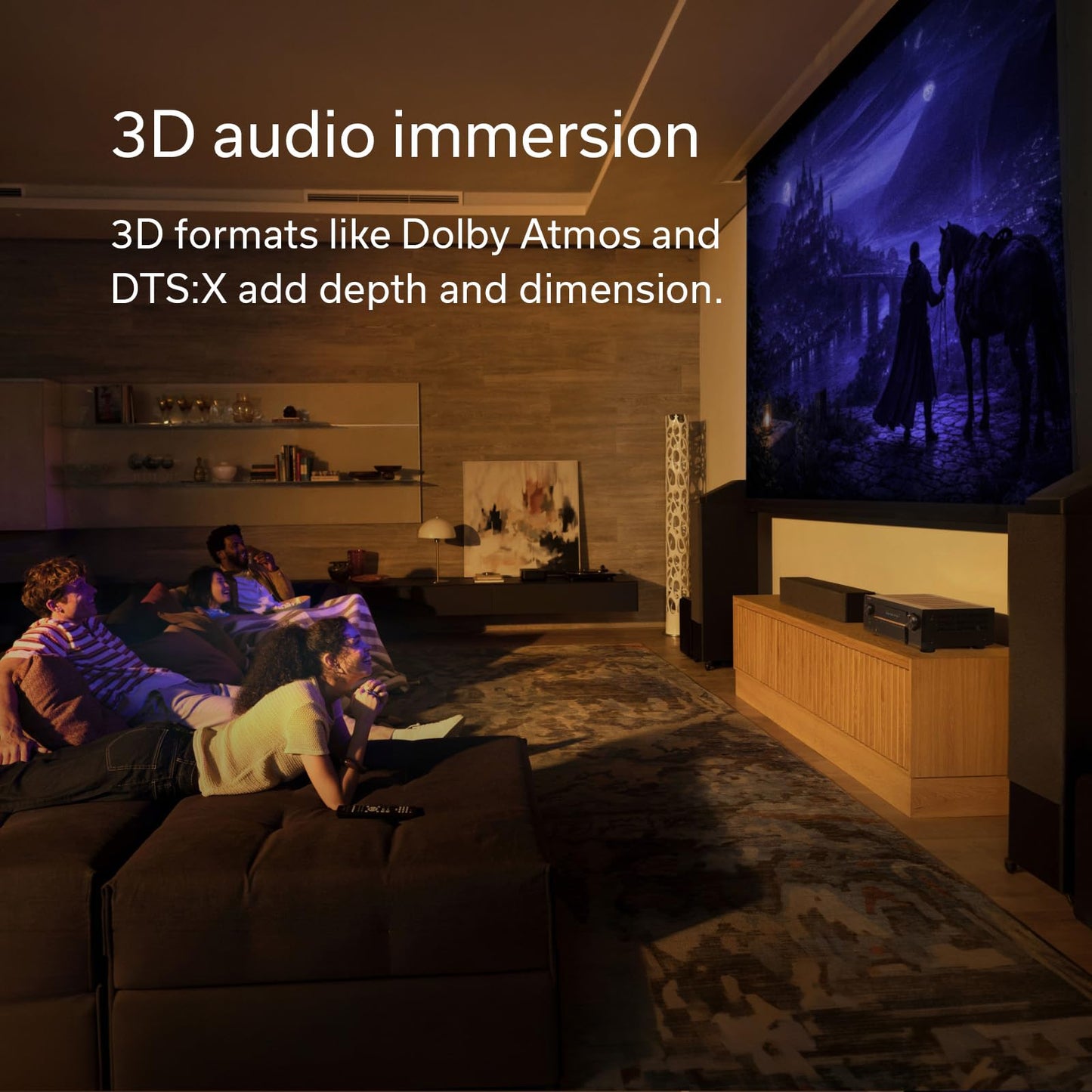 Denon AVR-X3900H 9.4 Channel AV Receiver, 105W Power, Dolby Atmos, DTS:X, AURO-3D & IMAX Enhanced, 8K/60Hz & 4K/120Hz Video Support, HEOS Multiroom Audio Streaming