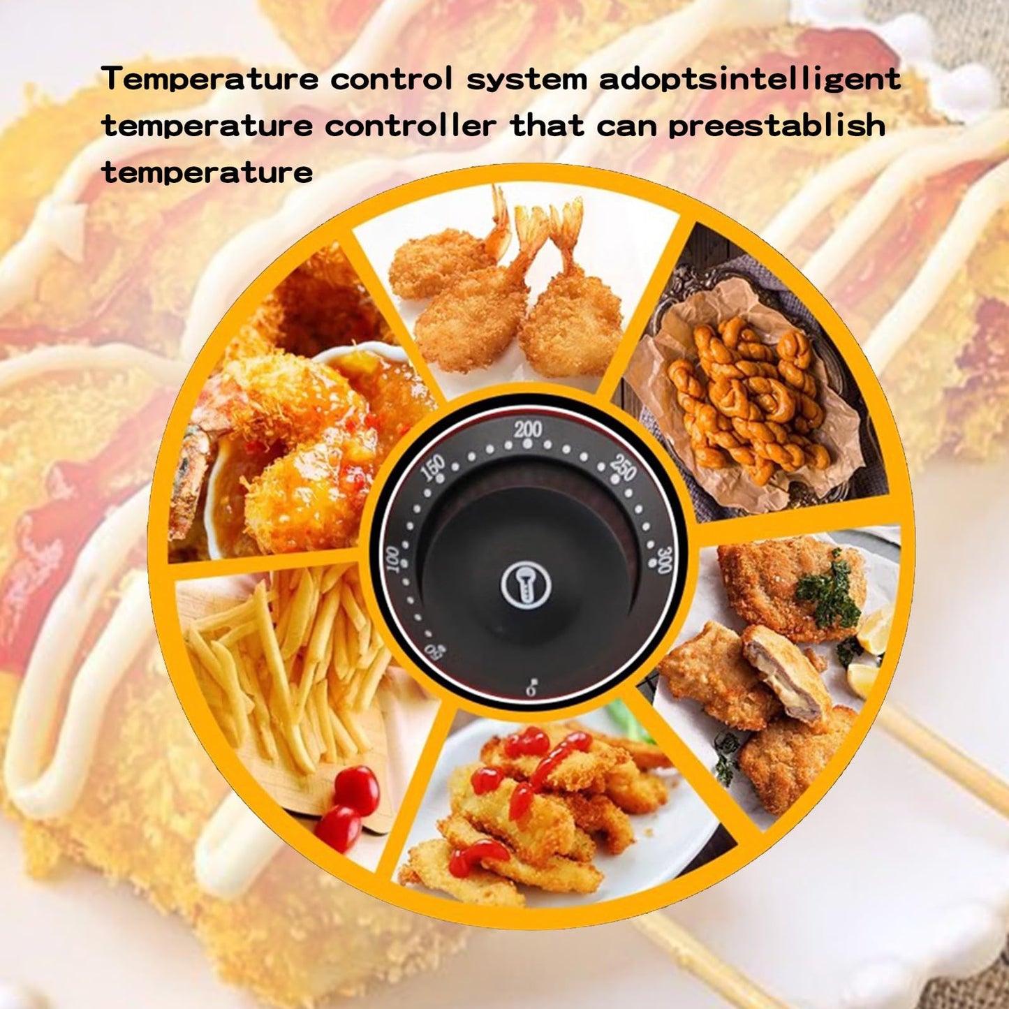 Kolice Commercial 12L Hot Dog Fryer 2500W - Cheese Corn Dog Stick Deep Fryer 8 Hooks Stainless Steel Restaurant Equipment