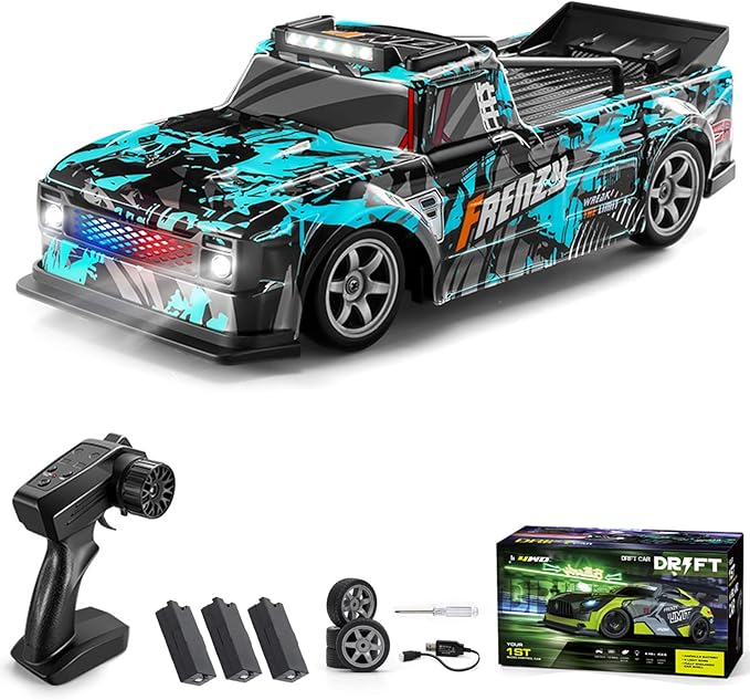 RC Drift Car 1:16 Scale Remote Control Vehicle for Drift and Race 2.4GHz 4WD High Speed 20+KM/H Racing Car with LED Lights Hobby RC Cars Toy Gifts for Teen Adults