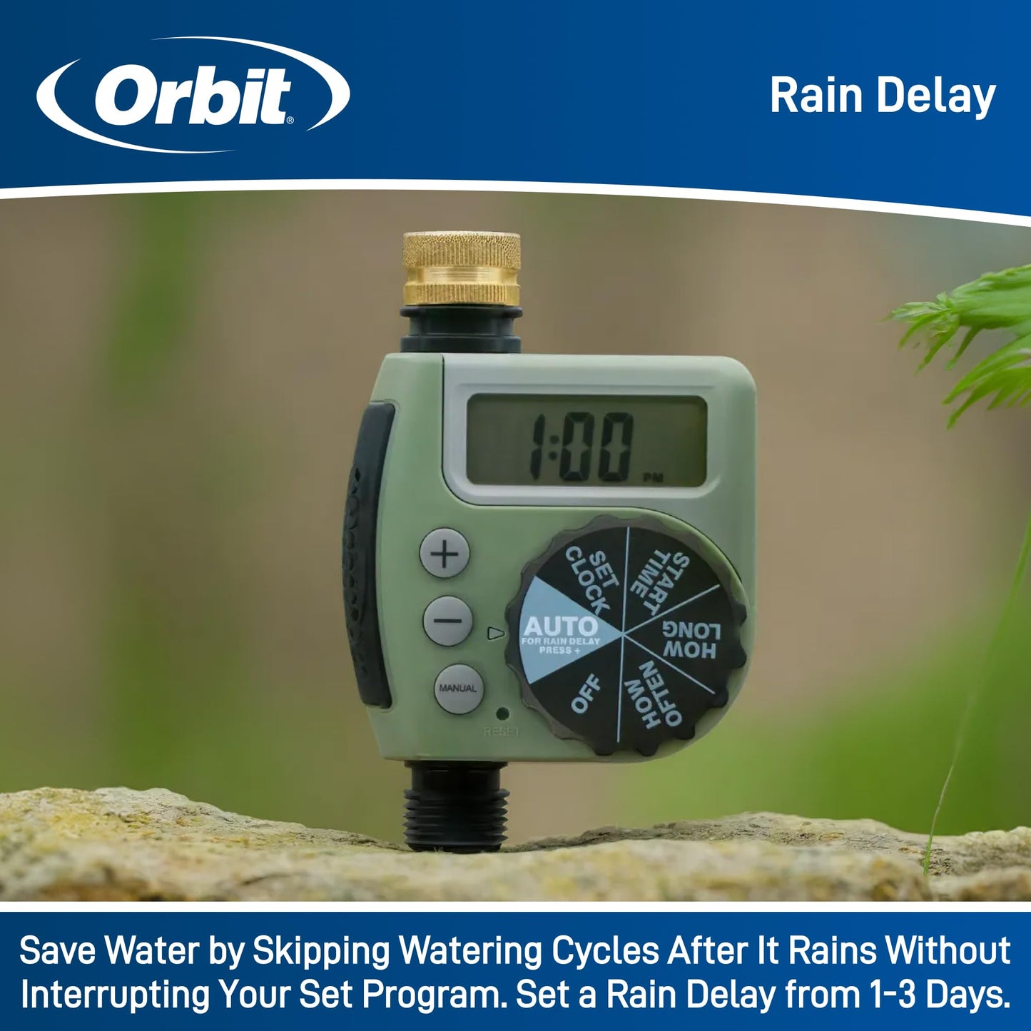 Orbit 62056 One Outlet Single-Dial Hose Faucet Timer
