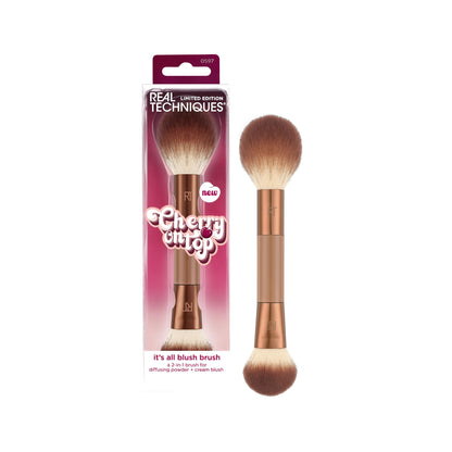 Real Techniques Cherry On Top Mini Marshmallow Puff Trio, Mini Makeup Puffs For Concealer & Foundation, Spot Correcting & Blending, Dry Use Beauty Sponge, Travel Size, Vegan & Cruelty-Free, 3 Count