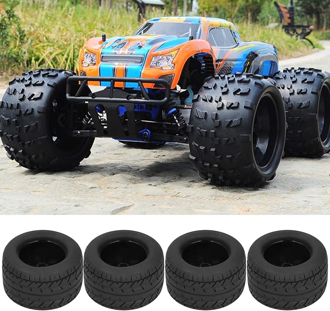 HEITIGN Duratrax Rc Tires 24x24x7 4pcs 115mm Wheel Tires - Fit for 1/10 Rc Car Model