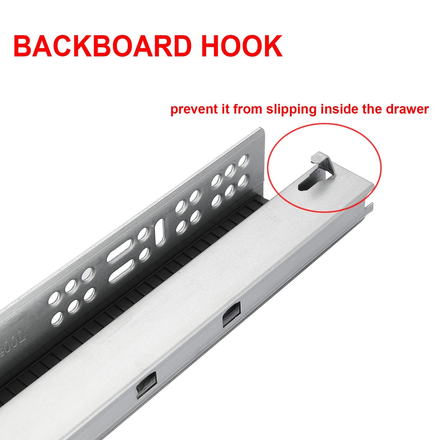 6 Pair of 22 Inch Undermount Soft Close Drawer Slides 100LB Load Capacity Full Extension Concealed Drawer Rails with 3D Locking Device