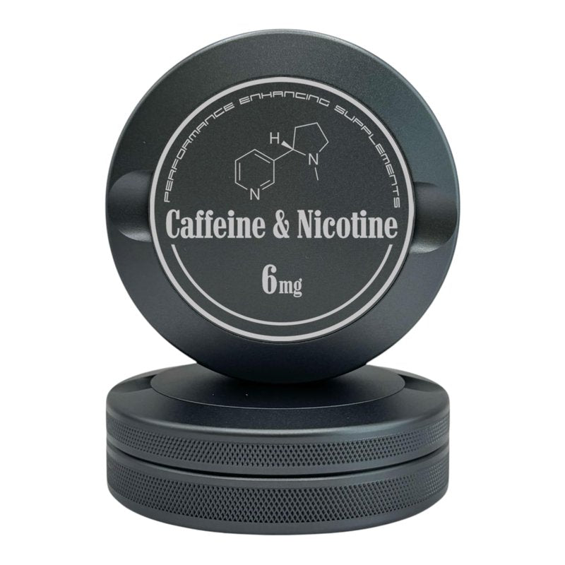 Syn Tin Caffeine | Metal Container for Zyn, Premium Aluminum Can & Rugged Pouch Holder | Extra Capacity, Knurled Grip & Used Pouch Storage | EDC (Gunmetal Gray)