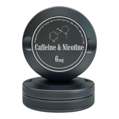 Syn Tin Caffeine | Metal Container for Zyn, Premium Aluminum Can & Rugged Pouch Holder | Extra Capacity, Knurled Grip & Used Pouch Storage | EDC (Gunmetal Gray)
