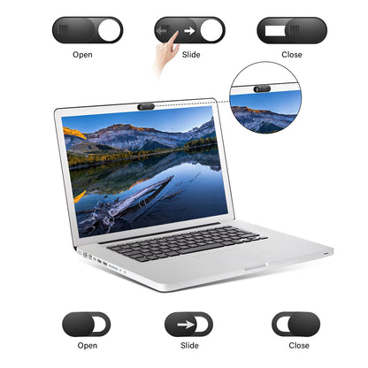 Laptop Camera Cover Slide, 12 Pack Webcam Cover, Phone Camera Cover, Ultra-Thin Computer Slide - Fits Most Laptop, Desktop, PC, Tablet, Smartphone to Protect Your Privacy and Security