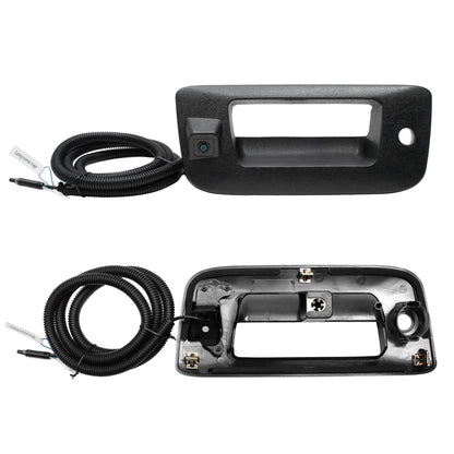 Back Up Camera, w/Tailgate Handle, Compatible with 2007-2014 Chevy Silverado GMC Sierra 1500 2500 3500, w/Keyhole, 170° Viewing Angle, Rear View Camera, Reverse Camera, Backup Camera Kit, Waterproof