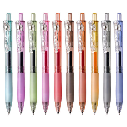 WRITECH Retractable Gel Pens Quick Dry Ink Pens 0.5mm Bullet Multicolor For Journaling, Drawing, Doodling, and Notetaking (Multicolor)