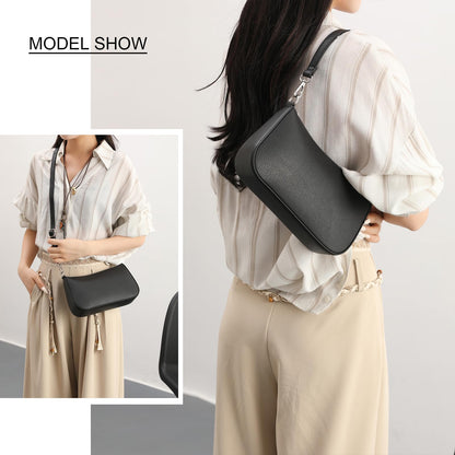 NIUEIMEE ZHOU Small Shoulder bag with 2 Removable Straps Cross Body Clutch Purse Handbag for Women