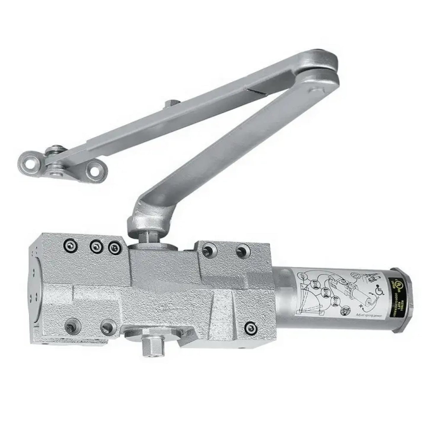 ZOOM PRECISION 4041 Heavy Duty Automatic Door Closer - Adjustable for Doors (40-330lbs)