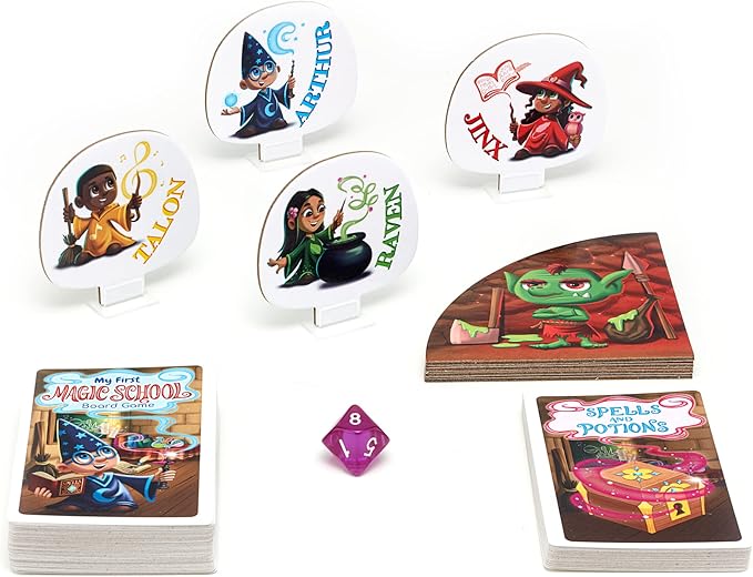 My First Magic School Board Game - A Magical Wizard Adventure Game for Kids Ages 5 and Up Learn New Skills While Casting Spells and Racing Across The Enchanted Grounds