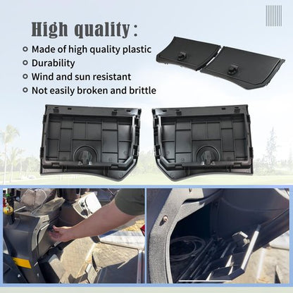 Golf Cart Glove Box Door Set Kit Compatible with Kandi Kruiser 2P/4P/6P electric golf carts, Glove Box Door Set for Electric Golf Cart,Comes with Two Door Set, Includes Hardware, Golf Cart Accessor