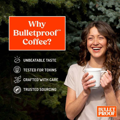 Bulletproof Original Medium Roast Ground Coffee, 100% Arabica Coffee, Tested for Toxins, Clean Coffee Sustainably Sourced, 12 Ounces (3 Pack)