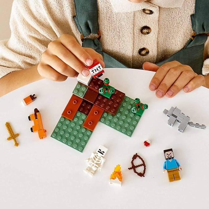 LEGO Minecraft The Taiga Adventure 21162 Brick Building Toy for Kids Who Love Minecraft and Imaginative Play (74 Pieces)