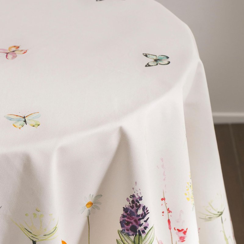 Maison d' Hermine Table Cloth Square Table 100% Cotton 60 x 60 Inches Tablecloth Reusable Decorative for Dining Kitchen Room Farmhouse Home Gifts for Mothers Day Spring Summer - Botanical Fresh