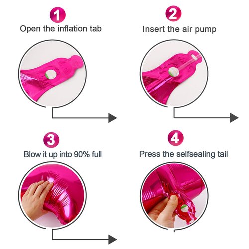 Hot Pink 6 Balloon, Number Balloons 40 Inch, 6th Balloons for Birthday Decorations, Hot Pink Party Supplies 6 Birthday Balloon, Number 6 Balloon