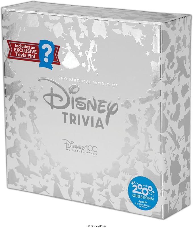 The Magical World of Disney Trivia Games – Board Games for Family Night Family Games Multi-Player Board Game Family Board Game Travel Games Disney Game Ages 6+