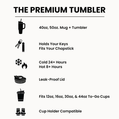 Frost Buddy Thicc Buddy - 40 oz Stainless Steel Vacuum Insulated Tumbler with Lid and Straw for Water - Travel Mug Cupholder Friendly - Gifts for Women Men Him Her (Emerald Elegance)
