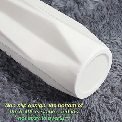 UWYTGF Floor Vase Ceramic Vase,Decorative Large,Floor,Large Floor Vase,White Ceramic Vase,Handcrafted,Sophisticated Vessel for Decorative Branches and Dried Flower,White-61Cm,White,45cm
