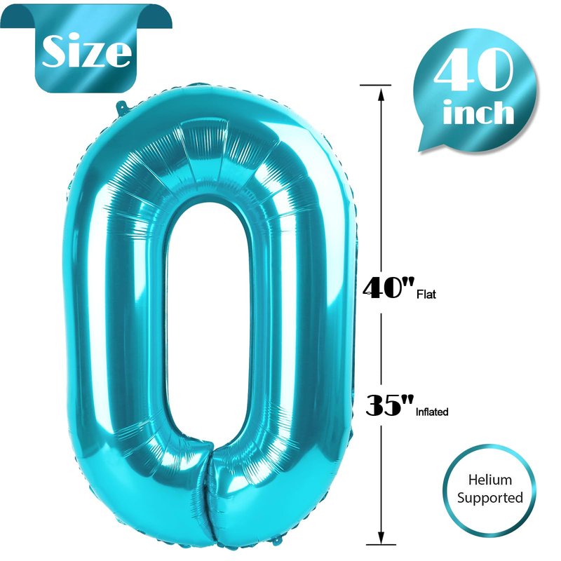 Blue Number 11 Balloon 40 inch, 11 Number Balloons, 11th Blue Birthday Decorations for Girls Boys Kids, 11 Year Old Blue Party Supplies