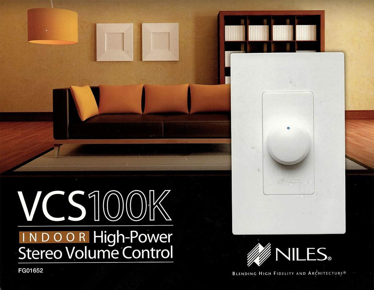 Niles 5 Pack VCS100K In Wall Rotary Switches, White, ON-ON Operation