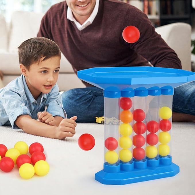 Exciting Bounce Ball Game Plastic Jumping Top Board Game for Adults Kids &amp Family - Ideal for Birthday &amp Party Games